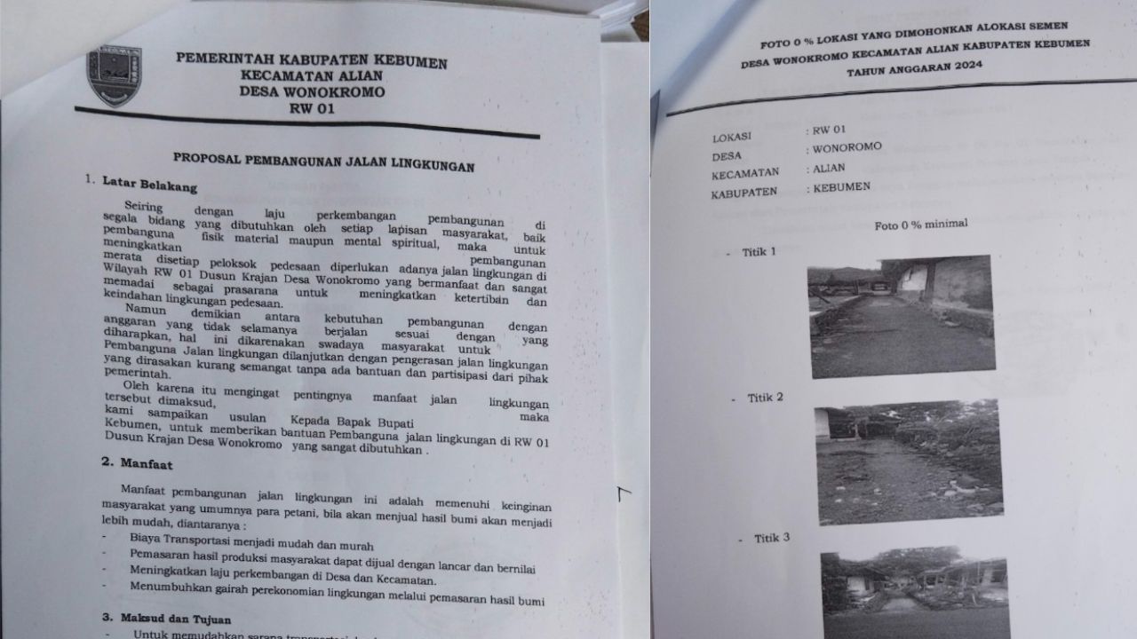 Foto: Proposal Pengajuan Awal